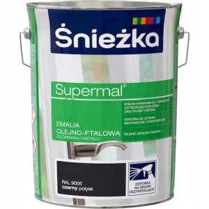 Śnieżka Supermal Farba Olejno-Ftalowa Czarny - 5l