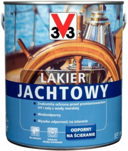 V33 Lakier Jachtowy Do Drewna Bezbarwny - 2,5l