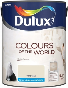Dulux Kolory Świata Farba Lateksowa Białe Wino 5L
