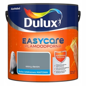 Dulux EasyCare Farba Plamoodporna Szary Denim 2,5L