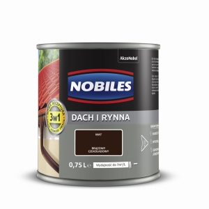 Nobiles Dach i Rynna Brązowy czekoladowy Mat - 0,75L