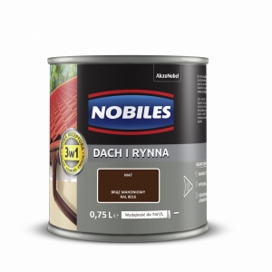 Nobiles Dach i Rynna Brąz mahoniowy RAL 8016 - 0,75L