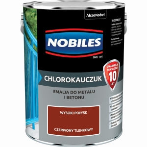 Nobiles Emalia Chlorokauczuk Czerwony Tlenkowy - 5L