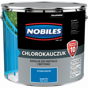 Nobiles Emalia Chlorokauczuk Błękitny RAL 5015 - 10L
