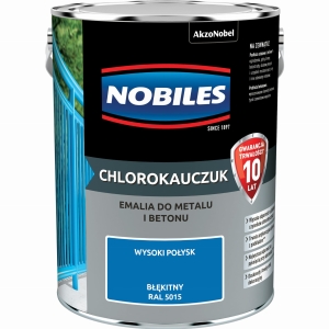 Nobiles Emalia Chlorokauczuk Błękitny RAL 5015 - 5L