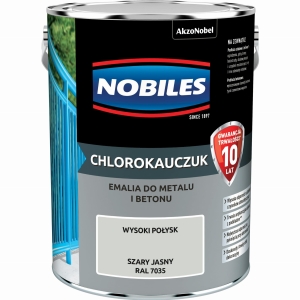 Nobiles Chlorokauczuk Szary Jasny RAL 7035 - 5L