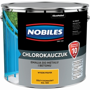 Nobiles Chlorokauczuk Żółty Sygnałowy RAL1003 - 10L