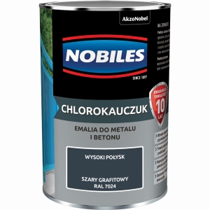 Nobiles Chlorokauczuk Szary Grafitowy RAL 7024 - 0,9L