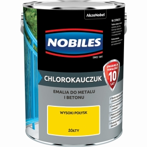 Nobiles Chlorokauczuk do metalu i betonu Żółty - 5L