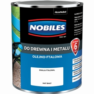 Nobiles FTALONAL farba do metalu Biały MAT - 0,7L