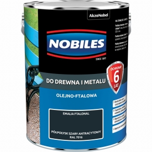 Nobiles FTALONAL Szary Antracyt Półpołysk - 5L