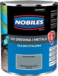 Nobiles FTALONAL Szary Jasny RAL 7001 - 0,7L