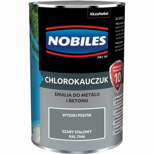 Nobiles Chlorokauczuk Szary Stalowy RAL7046 - 0,9L