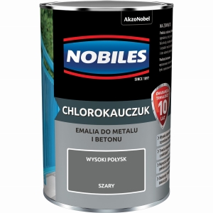 Nobiles Chlorokauczuk do metalu betonu Szary - 0,9L