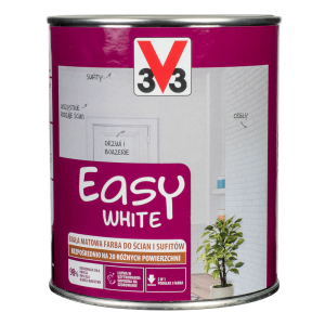 V33 Easy White Farba biała matowa do wnętrz - 1L