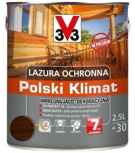 V33 lazura impregnująco ochronna palisander - 2,5L