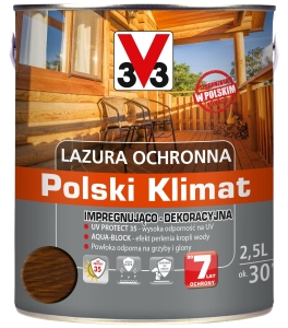 V33 lazura impregnująco ochronna dąb złocisty - 2,5L