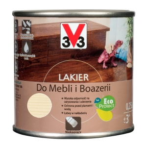 V33 lakier do mebli boazerii bezbarwny - 0,25L połysk