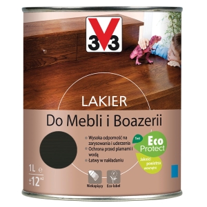 V33 lakier do mebli boazerii wenge - 1L mat
