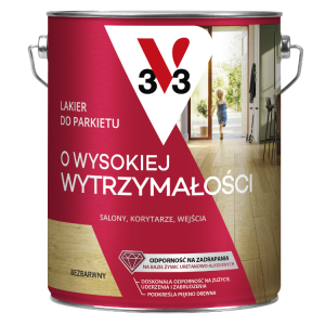 V33 lakier bezbarwny do schodów i podłóg - 5L połysk