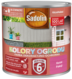 Sadolin Farba Kolory Ogrodu Kwiat Fuksji - 0,25L