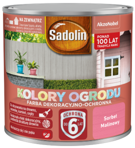 Sadolin Farba Kolory Ogrodu Sorbet Malinowy - 0,25L