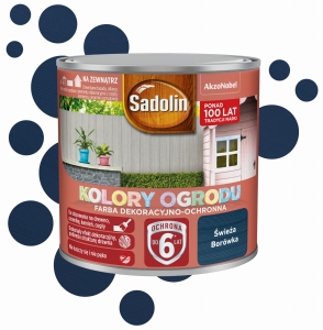 Sadolin Farba Kolory Ogrodu Świeża Borówka - 0,25L