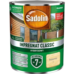 Sadolin impregnat do drewna Classic Bezbarwny - 0,75l
