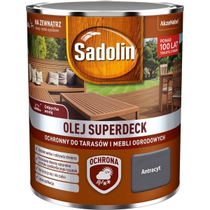 Sadolin Superdeck olej do drewna Antracyt - 0,75L