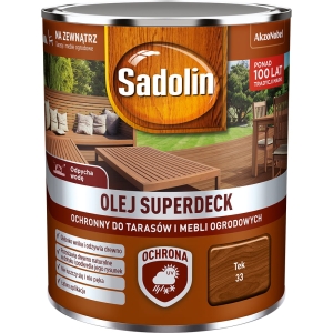 Sadolin Superdeck olej do drewna Tek - 0,75L