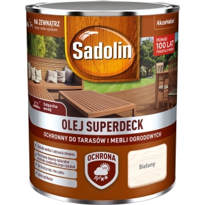 Sadolin Superdeck olej do drewna Bielony - 0,75L