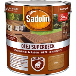 Sadolin Superdeck olej do drewna Dąb - 2,5L