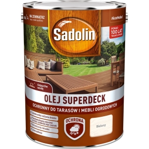 Sadolin Superdeck olej do drewna Bielony - 5L