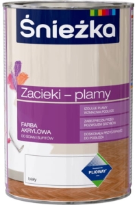 Śnieżka Zacieki Plamy Biała matowa – 1l