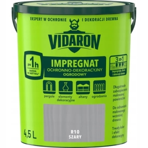 Vidaron Impregnat Ogrodowy do drewna Szary 4,5L