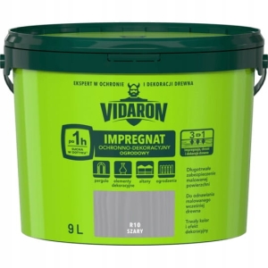 Vidaron Impregnat Ogrodowy do drewna Szary 9L