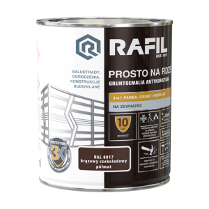 RAFIL Na rdzę PÓŁMAT brązowy czekoladowy - 0,75l