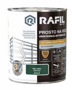 RAFIL Na rdzę POŁYSK zielony - 2,5l