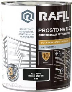 RAFIL Na rdzę MAT czarny głęboki - 0,75l