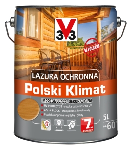 V33 lazura impregnująco ochronna Sosna Skandynawska - 5L