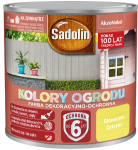 Sadolin Farba Kolory Ogrodu Słoneczna Cytryna - 0,25l