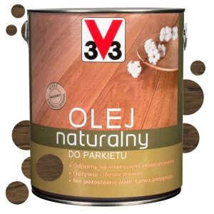 V33 Olej naturalny do parkietu Merbau matowy - 2,5L