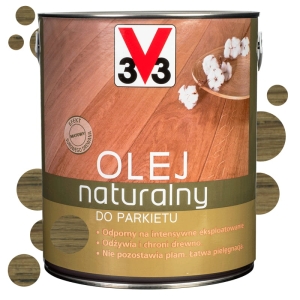 V33 Olej naturalny do parkietu Miodowy matowy - 2,5L
