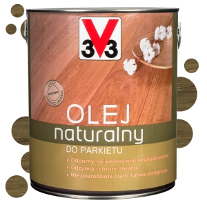 V33 Olej naturalny do parkietu bezbarwny matowy - 2,5L