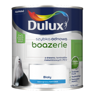 Dulux Szybka Odnowa Farba do Boazerii Biały Mat 0,75l