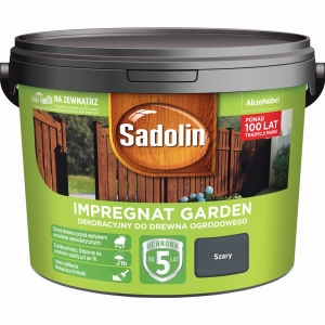 Sadolin GARDEN Impregnat Ogrodowy Szary 9L