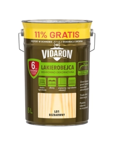 Vidaron Lakierobejca do drewna Bezbarwna - 5l
