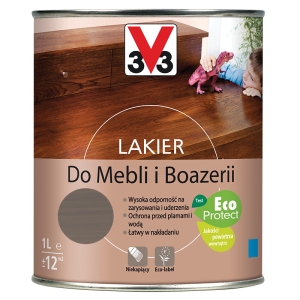 V33 lakier do mebli boazerii szara patyna - 1l mat