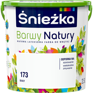 Farba Śnieżka Barwy Natury 173 Biała - 2,5l