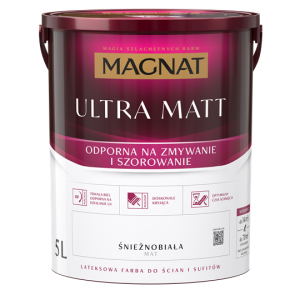 Farba Magnat Ultra Matt Śnieżnobiała Lateksowa - 5l